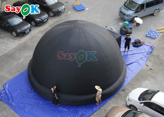 Tenda de cúpula de planetario inflable portátil para cine, cine y niños Equipo educativo escolar