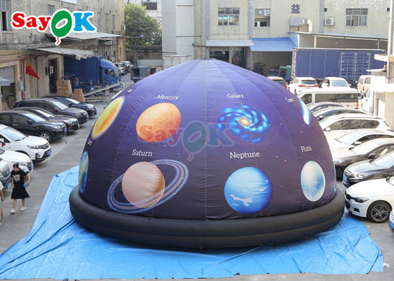 Tenda de Planetario Inflables Portátil 360 proyección móvil Tenda de eventos de la cúpula del planetario
