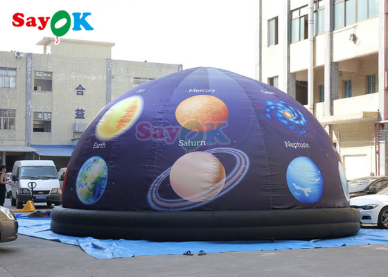 3d proyección de planetario inflable tienda de cúpula 360 grados cúpula completa proyección de casa cúpula de planetario inflable