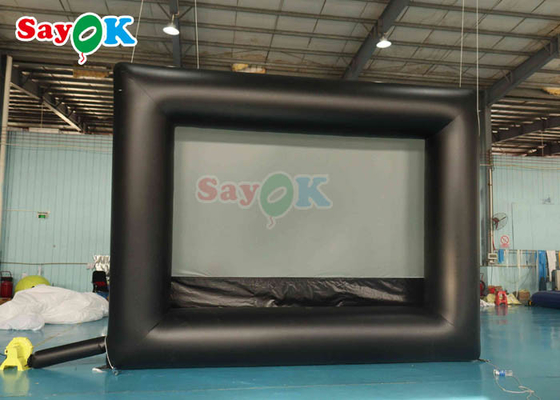 Portable Entretenimiento gigante pantalla de cine inflable 16 pies pantalla de cine al aire libre