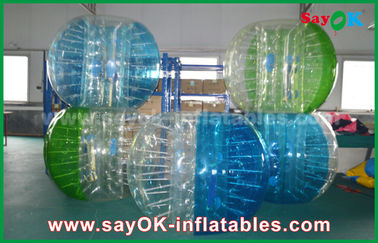 Juegos inflables TPU de la playa/juegos inflables de encargo del deporte del PVC, burbujas ROHS del fútbol de la burbuja