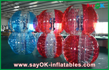 Juegos inflables TPU de la playa/juegos inflables de encargo del deporte del PVC, burbujas ROHS del fútbol de la burbuja