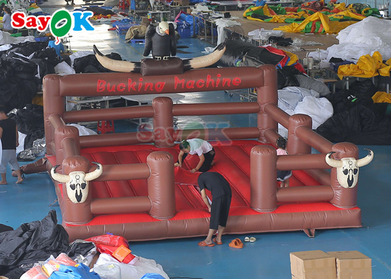Maquina de corrida de toros de PVC inflable Bucking Bronco Juegos deportivos al aire libre Rodeo loco Toros de lucha de toros Toro mecánico