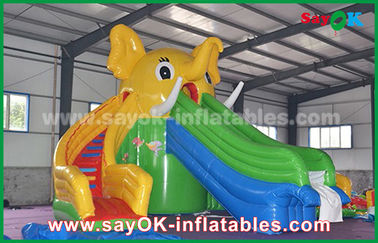 toboganes de agua inflables para niños gigantes inflables toro / elefante dibujos animados salpicador toboganes de agua para adultos y niños