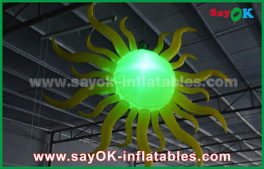 Decoración inflable incombustible de la iluminación, bola de nylon de la iluminación del paño LED