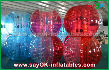Juegos inflables durables inflables de los deportes del juego de pelota de fútbol/bola inflable transparente de la burbuja del PVC TPU