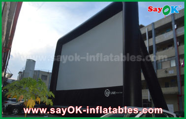 Cine inflable del aire de las pantallas de cine del patio trasero, pantalla de cine inflable gigante al aire libre para la publicidad/la diversión