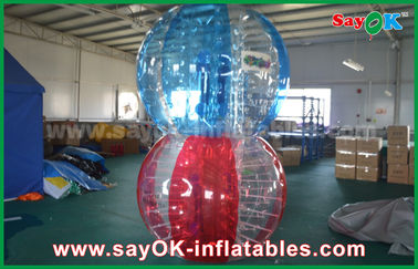 Juegos inflables transparentes de los deportes de los juegos inflables TPU de la yarda, bola gigante de la burbuja del cuerpo humano