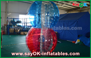 Juegos inflables transparentes de los deportes de los juegos inflables TPU de la yarda, bola gigante de la burbuja del cuerpo humano