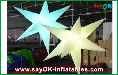Decoración inflable durable de la iluminación, estrella inflable con la luz llevada