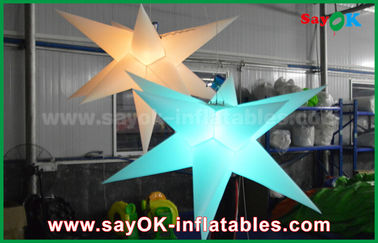 Decoración inflable durable de la iluminación, estrella inflable con la luz llevada
