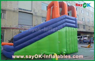 Parque de toboganes inflables para niños gigante multifuncional de exteriores inflables trampolín con piscina de agua para el centro de ocio