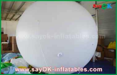 Globo inflable blanco del helio del PVC del diámetro del gigante los 2m para la publicidad al aire libre