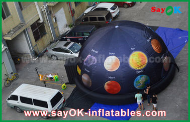 los 6m bóveda inflable portátil del planetario del paño de 210 D Oxford para el cine con la impresión completa