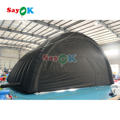 10x6x5.4mH Cúpula Negra Tenda de escenario inflable para eventos de fiesta
