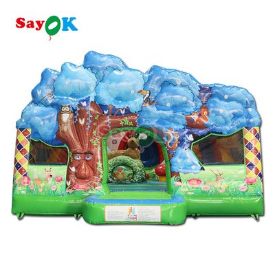Comerciante de salpicador seco Slide Combo Inflatable Moonwalk salto castillo Casa de salto para niños adultos