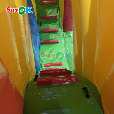 Juego de castillo de salpicadores inflable para niños fiesta de casa inflable salto salto y deslizamiento combo con selección molino de viento