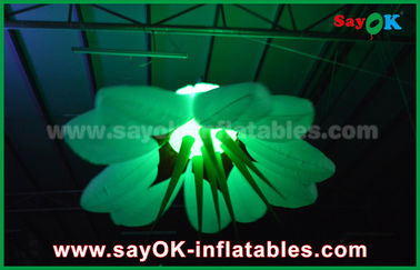 decoración inflable cambiable de la iluminación de la flor del color de nylon 190T para casarse