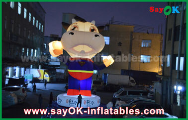 Explotar personajes de dibujos animados 210 D Tejido de Oxford Gran traje inflable para publicidad 2 - 8m de altura