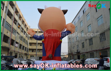 Explotar personajes de dibujos animados 210 D Tejido de Oxford Gran traje inflable para publicidad 2 - 8m de altura