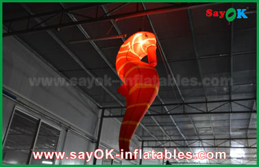 Decoración inflable de la iluminación del CE, caballo de Mar Rojo inflable de encargo para la exposición