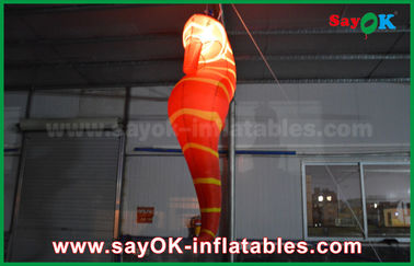 Decoración inflable de la iluminación del CE, caballo de Mar Rojo inflable de encargo para la exposición