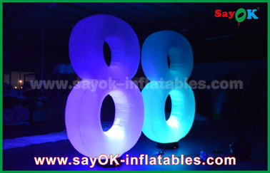 El tipo luz inflable de las medusas de la decoración LED de la iluminación numera 8 8 para mostrar