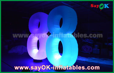 El tipo luz inflable de las medusas de la decoración LED de la iluminación numera 8 8 para mostrar