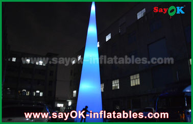 Luz al aire libre del LED que pone a tierra el cono inflable de la decoración para hacer publicidad
