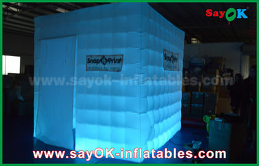 La cabina llevada inflable portátil de la foto del cubo de la tienda inflable del partido apoya el fuego-Resisitant