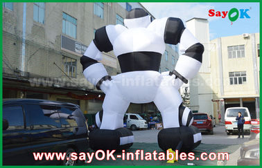 Publicidad de personajes de dibujos animados inflables, traje inflable del robot