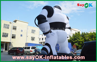Publicidad de personajes de dibujos animados inflables, traje inflable del robot