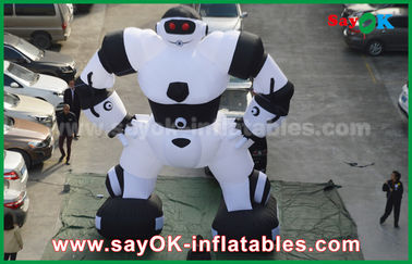 Robótico inflable con personaje móvil Tejido oxfordiano a prueba de agua para niños