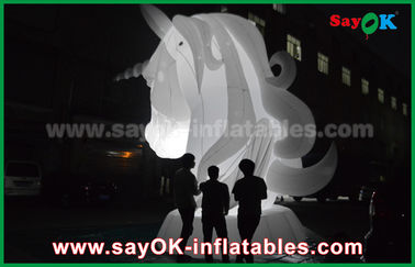 Personajes de dibujos animados inflables del ratón inflable del negro de la publicidad al aire libre del unicornio