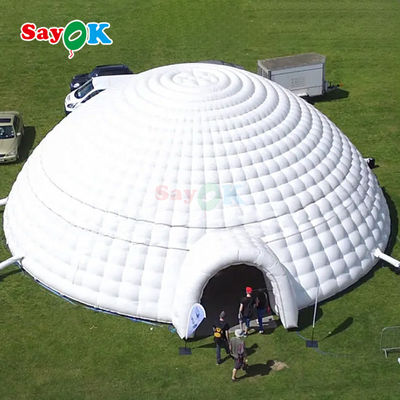 Tarpaulin de PVC 12m 40ft gigante Inflable Cúpula de la tienda de iglu para eventos deportivos al aire libre