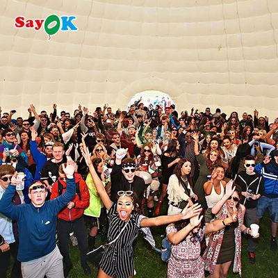 Tarpaulin de PVC 12m 40ft gigante Inflable Cúpula de la tienda de iglu para eventos deportivos al aire libre