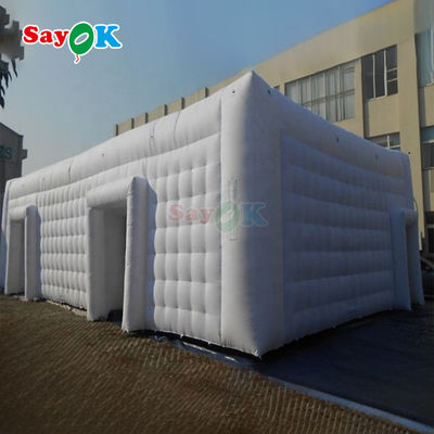 Diseño gratuito Tiendas de aire de cubo blanco gigantescas de lona de PVC Tienda inflable para eventos