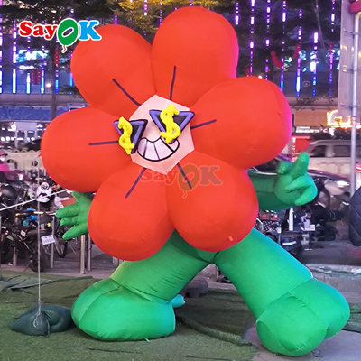 Iluminación gigante personalizada Flora inflada rica para decoración publicitaria