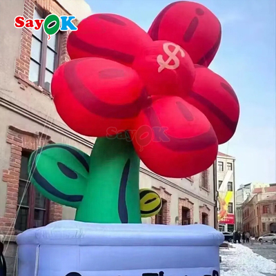 Iluminación gigante personalizada Flora inflada rica para decoración publicitaria