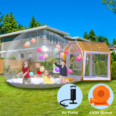 Nuevo diseño portátil inflables Casa de burbujas Partida de niños Casa de globos