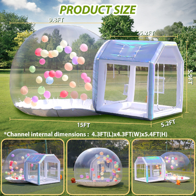 Sayok Golden Bubble Houses carpa de casa de burbujas portátil transparente inflable para la boda de la fiesta