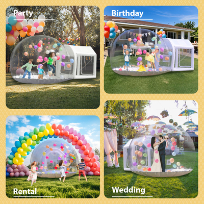 Sayok Golden Bubble Houses carpa de casa de burbujas portátil transparente inflable para la boda de la fiesta