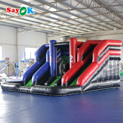 Commercial Inflatable Combo Slide Doble Inflable Casa de rebote gigante inflatable para el exterior