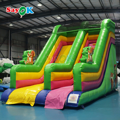 Deslizador de piscina inflable PVC Combinado Deslizador inflable y salpicador de piscina gigante inflable