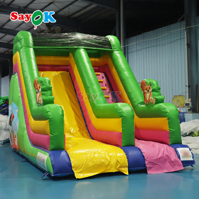 Deslizador de piscina inflable PVC Combinado Deslizador inflable y salpicador de piscina gigante inflable