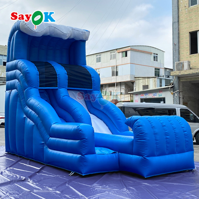 Juegos de parque acuático inflables comerciales toboganes de agua al aire libre toboganes de agua de salto toboganes de agua inflables para adultos