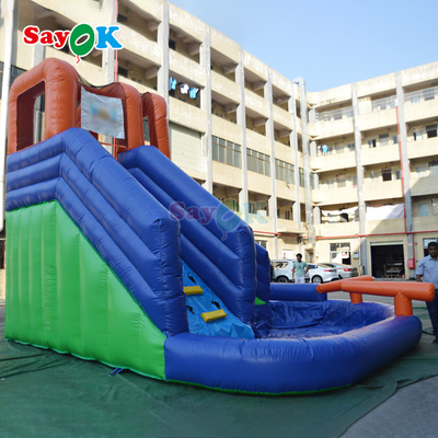 Sayok 20 pies de venta caliente tobogán de agua inflable tobogán inflable con piscina tobogán de agua inflable para niños