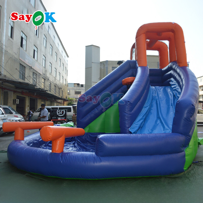 Sayok 20 pies de venta caliente tobogán de agua inflable tobogán inflable con piscina tobogán de agua inflable para niños