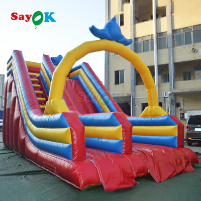 Nuevos diseños de tobogán pirata inflable Inflable casa de salto inflable salpicador tobogán seco para niños