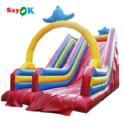 Nuevos diseños de tobogán pirata inflable Inflable casa de salto inflable salpicador tobogán seco para niños